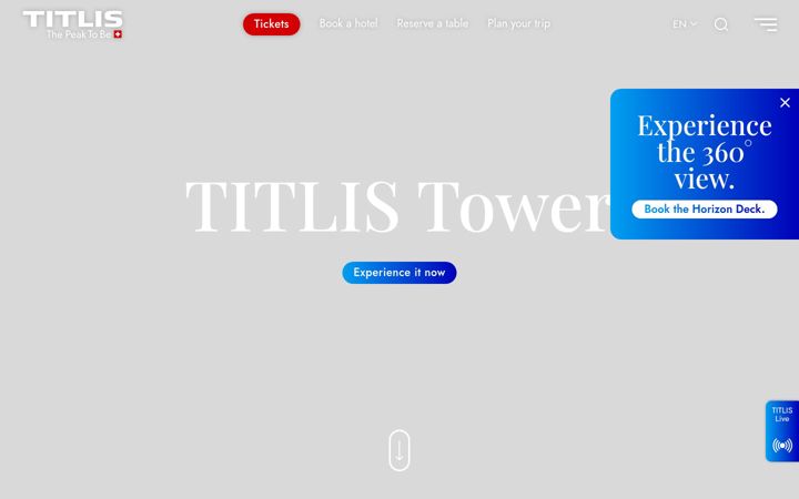 Screenshot of titlis.ch