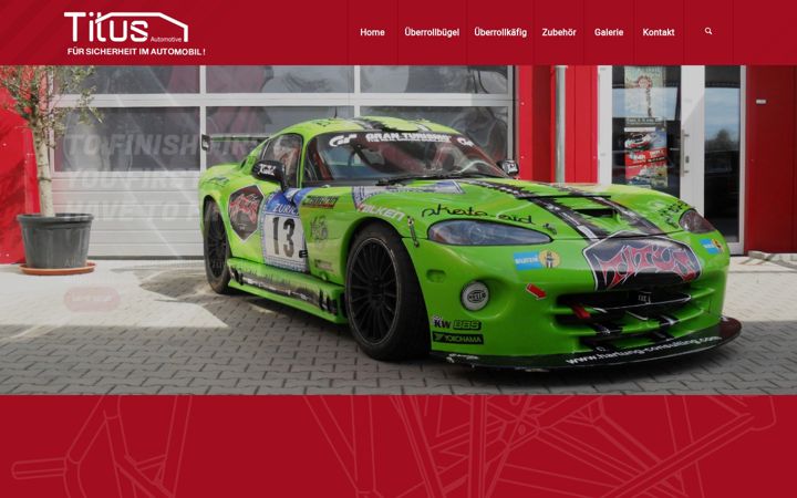 Zrzut ekranu titus-automotive.de