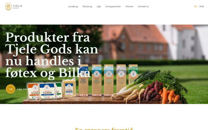 Screenshot of tjelegods.dk