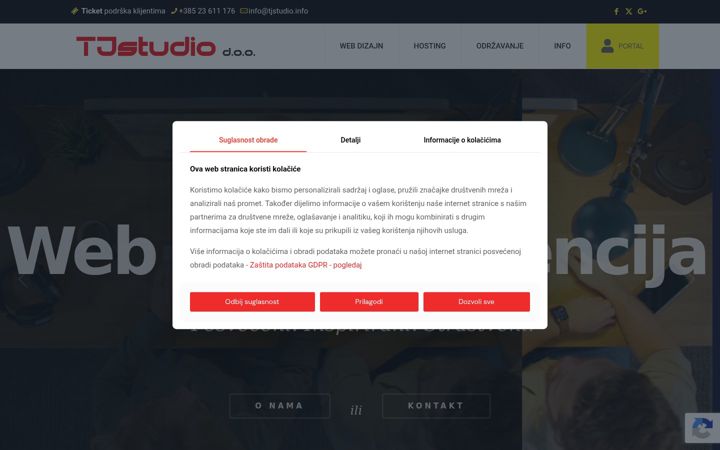 Екранна снимка на tjstudio.info