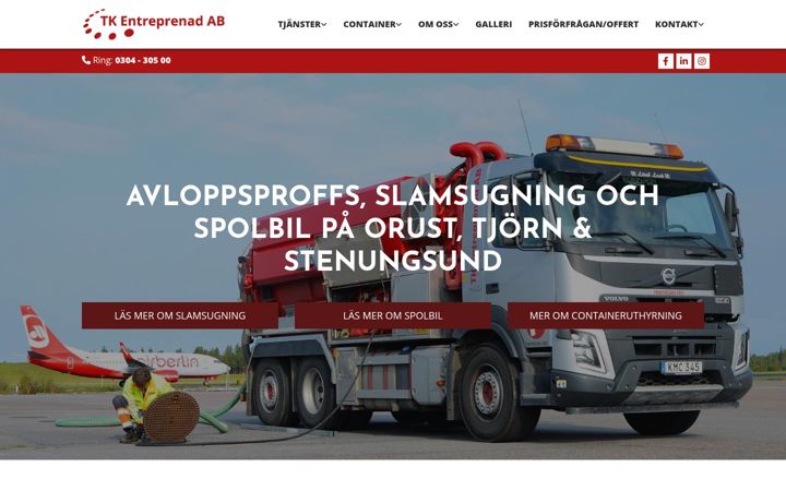 Zrzut ekranu tk-entreprenad.se