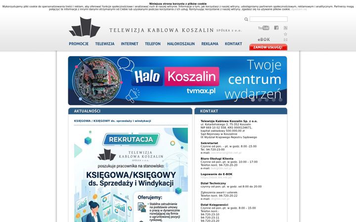 Zrzut ekranu tkk.net.pl