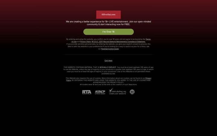 Screenshot di tklivechat.com