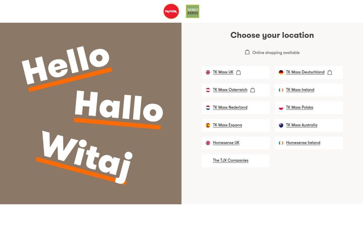 Snímek obrazovky tkmaxx.com