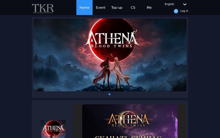 Screenshot of tkrgames.com