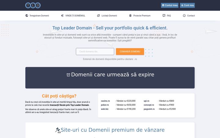 Screenshot of tld.ro