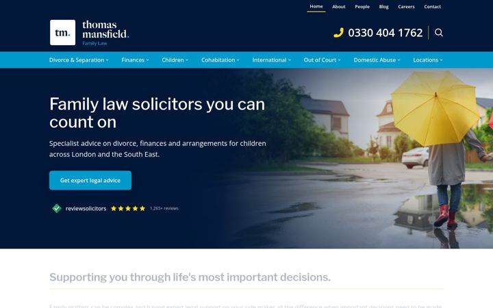 Ekrano kopija tmfamilylaw.co.uk