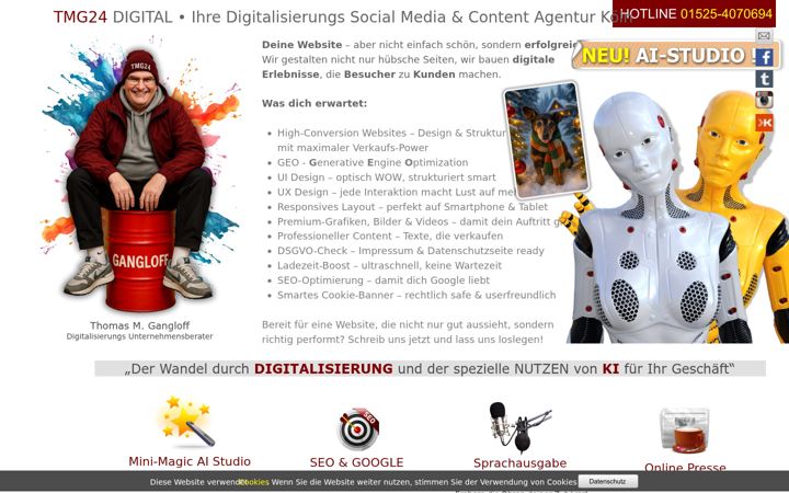 Screenshot of tmg24.de
