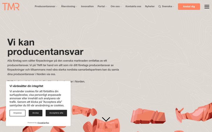 Screenshot of tmr.se