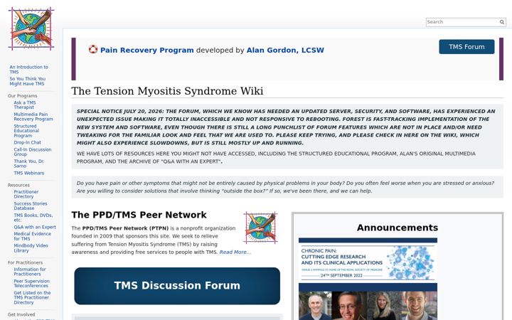 Screenshot of tmswiki.org
