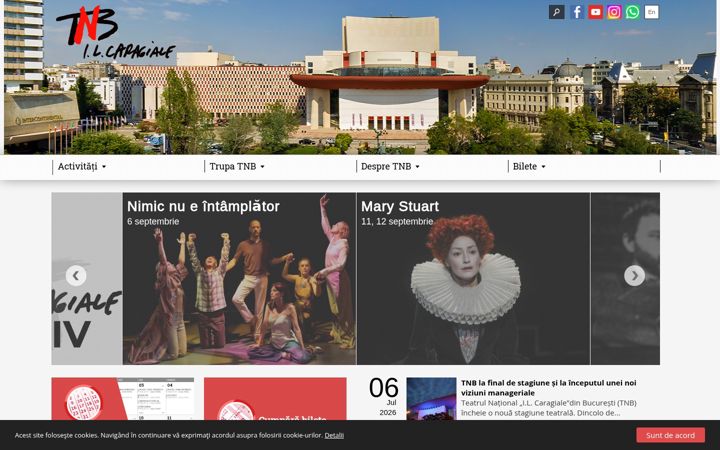Kuvakaappaus sivustosta tnb.ro