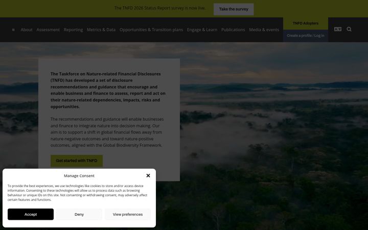 Screenshot of tnfd.global