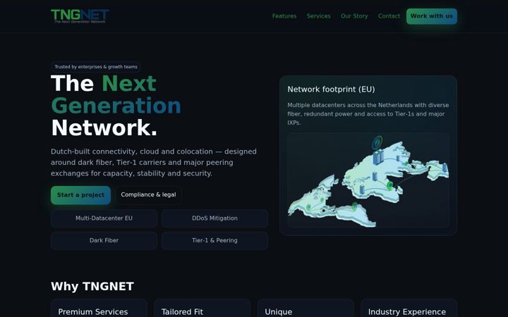 Screenshot of tngnet.com