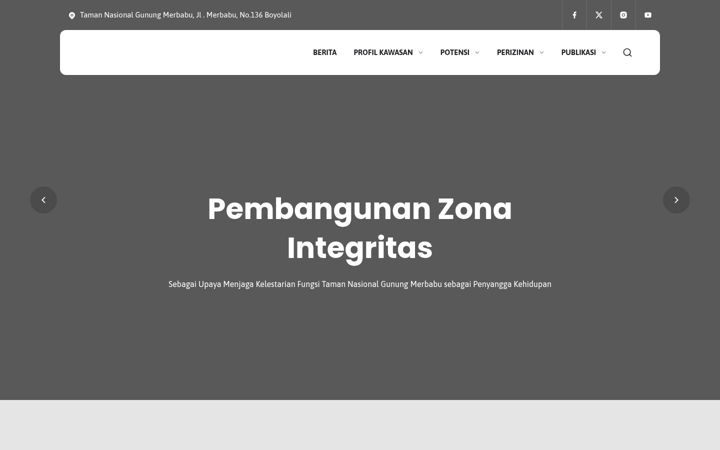 Screenshot of tngunungmerbabu.org