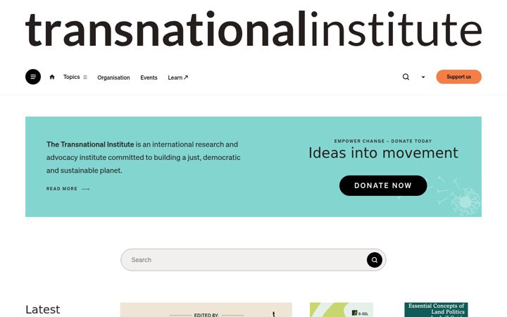 Screenshot of tni.org