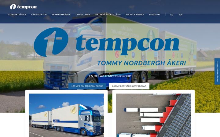 Skjermbilde av tnordbergh.se