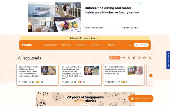 Screenshot ta' tnp.sg