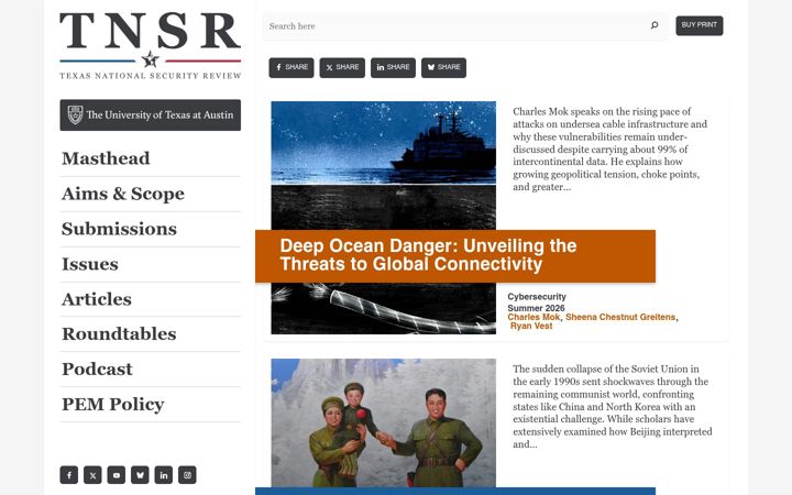 Screenshot of tnsr.org