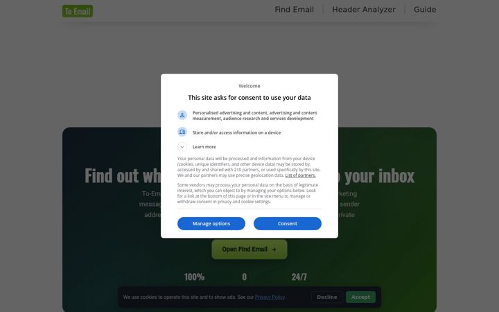 Screenshot of to-email.com