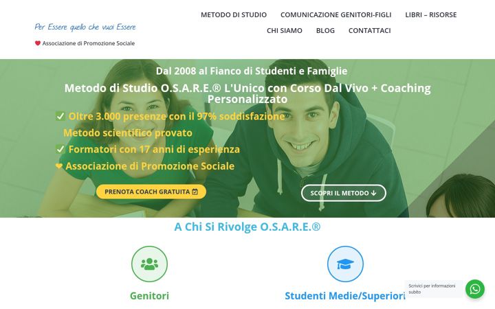 Screenshot of tobeformazione.org