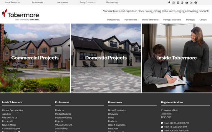 Ekrano kopija tobermore.co.uk