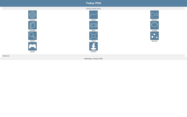 Screenshot of todaypda.com