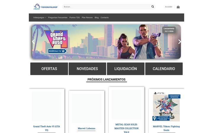 Ekraanipilt saidist tododigitalshop.com