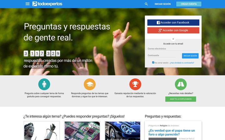Screenshot of todoexpertos.com