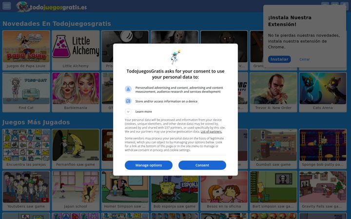Screenshot of todojuegosgratis.es