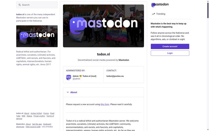 Screenshot of todon.nl