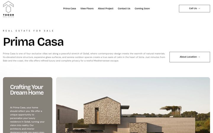 Captura de ecrã de todor-realestate.com