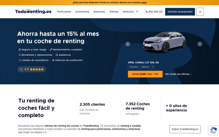 Screenshot von todorenting.es