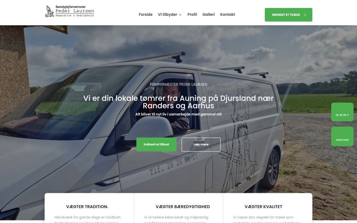 Ekrano kopija toemrerlaursen.dk