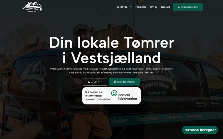 Captura de pantalla de toemrerskov.dk