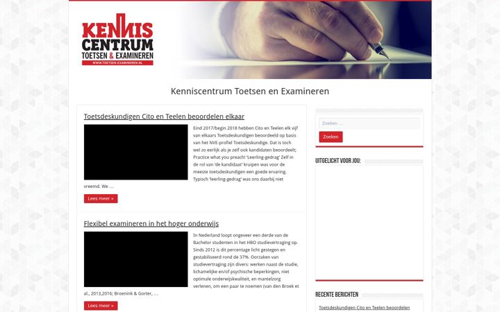 Екранна снимка на toetsen-examineren.nl