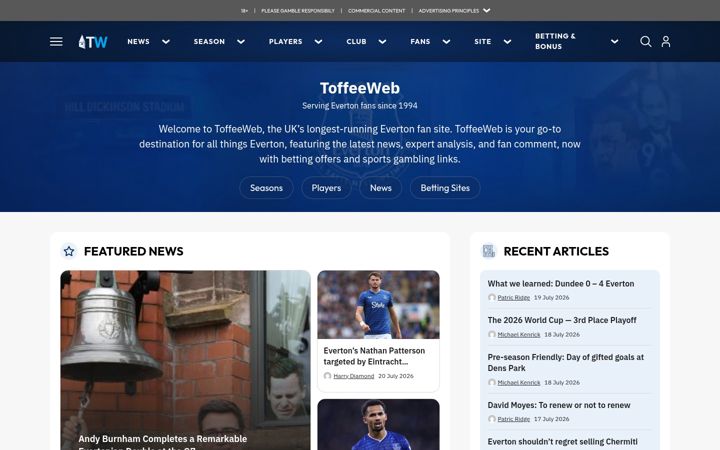 Screenshot of toffeeweb.com