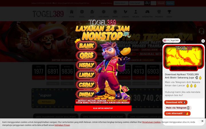 Screenshot of togel389legend.com