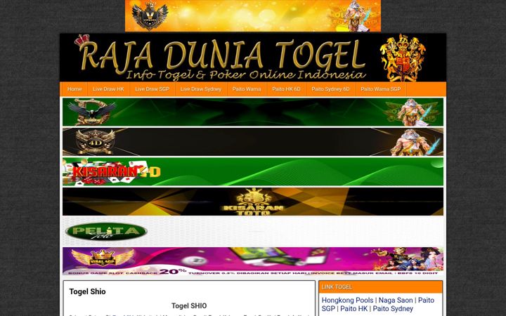 Screenshot of togelshio.icu
