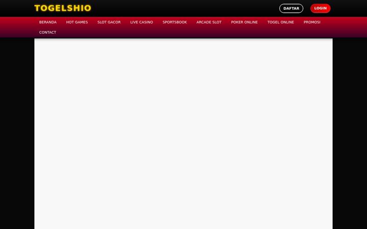 Screenshot of togelshio.net