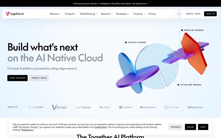Screenshot of together.xyz
