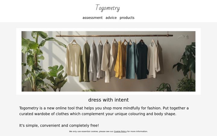 Screenshot of togometry.com