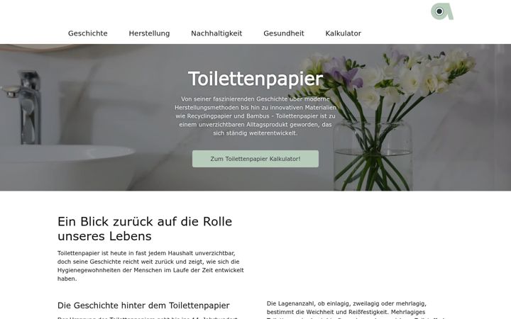 Screenshot of toilettenpapier.de