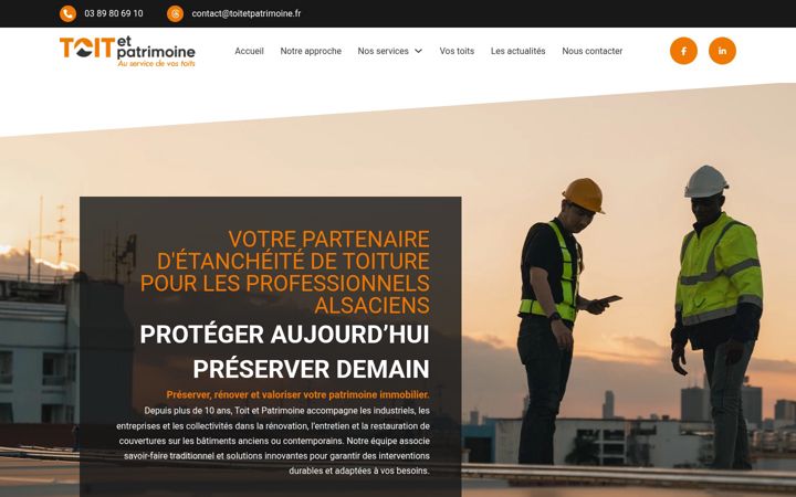 Screenshot of toitetpatrimoine.fr