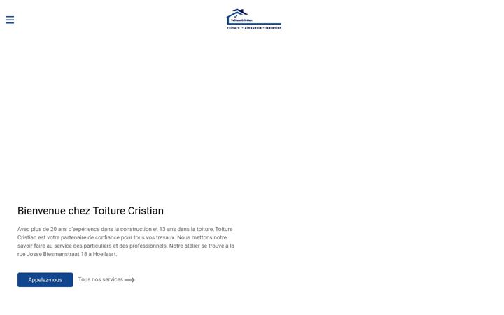 Captura de ecrã de toiture-cristian.be