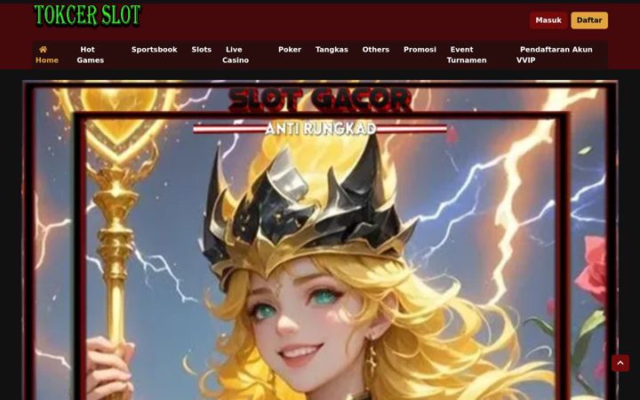 Captură de ecran a tokcerslot.com