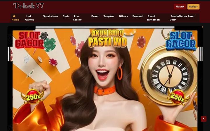 Captură de ecran a tokek77slot.com