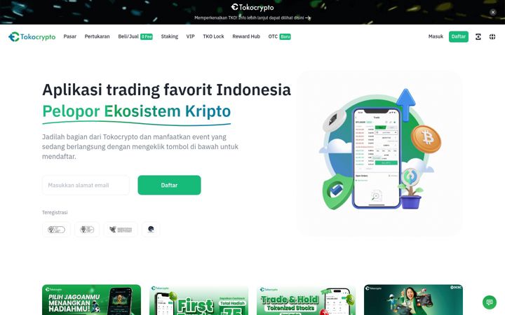Screenshot of tokocrypto.com