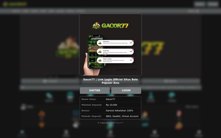 Snímek obrazovky tokogacor77.com