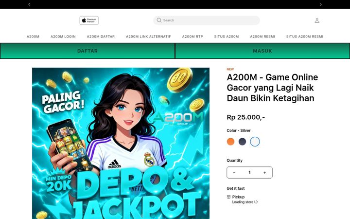 Screenshot of tokomaseropa.com