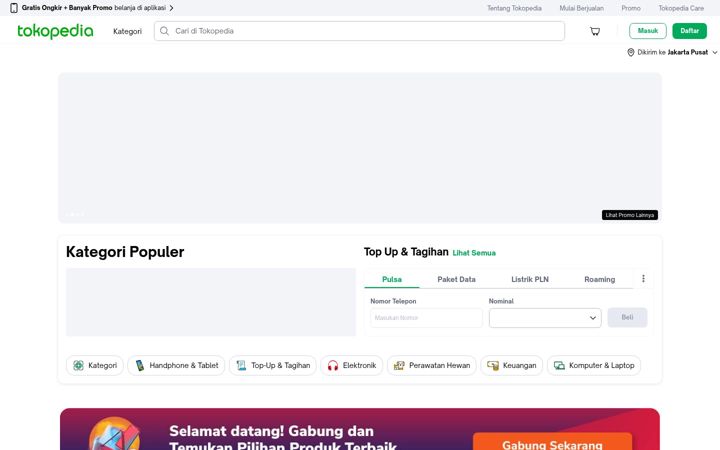 Screenshot of tokopedia.link
